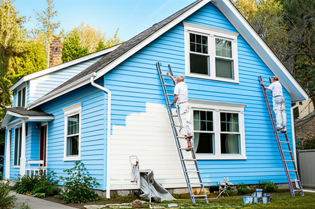 Expert exterior house painting service